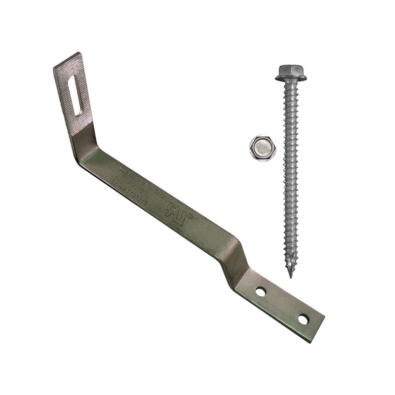 QuickBOLT Flat Tile Roof Hook for Solar Panel Side Mount Rails