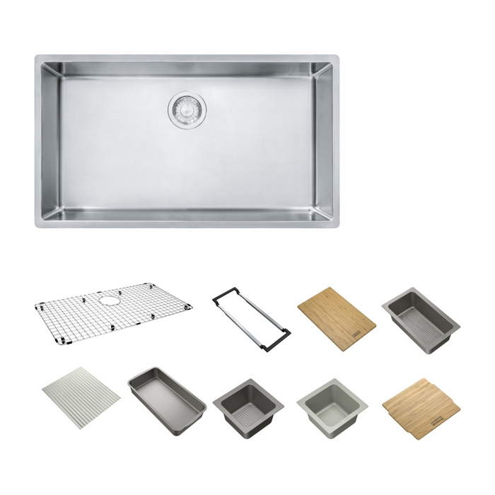 Franke Cube Stainless Steel Workcenter Sink - CUX11030-WKC