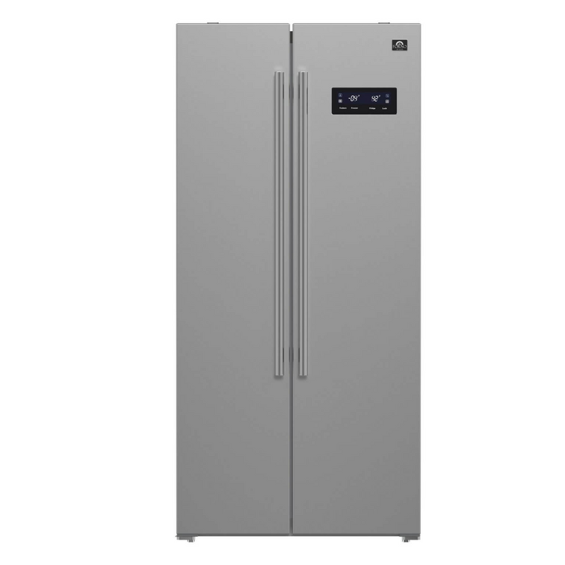 Forno SALERNO 33" Side-by-side 15.6 cu.ft. Stainless Steel Refrigerator - FFRBI1805-33SB