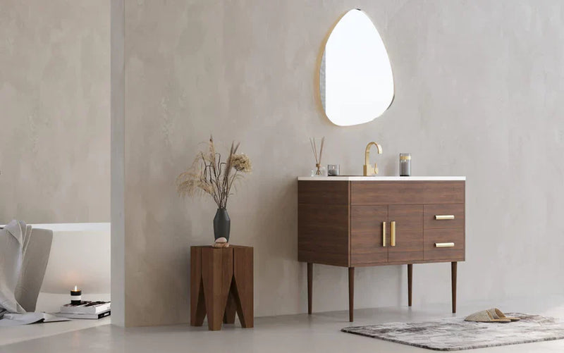 Cutler Kitchen & Bath Garland Collection Chalby Clay 36 inch Freestanding Modern Bathroom Vanity MID-CNT-36