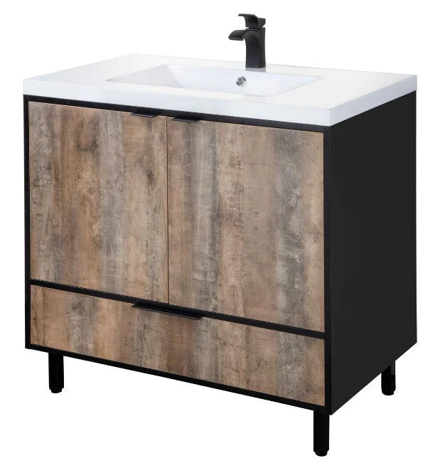 Cutler London 36” Whisky Freestanding Vanity LCWSKBLK36