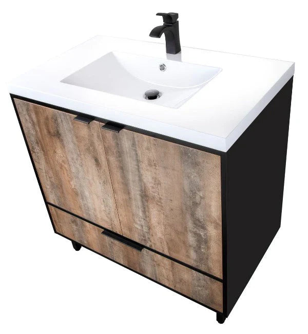 Cutler London 36” Whisky Freestanding Vanity LCWSKBLK36