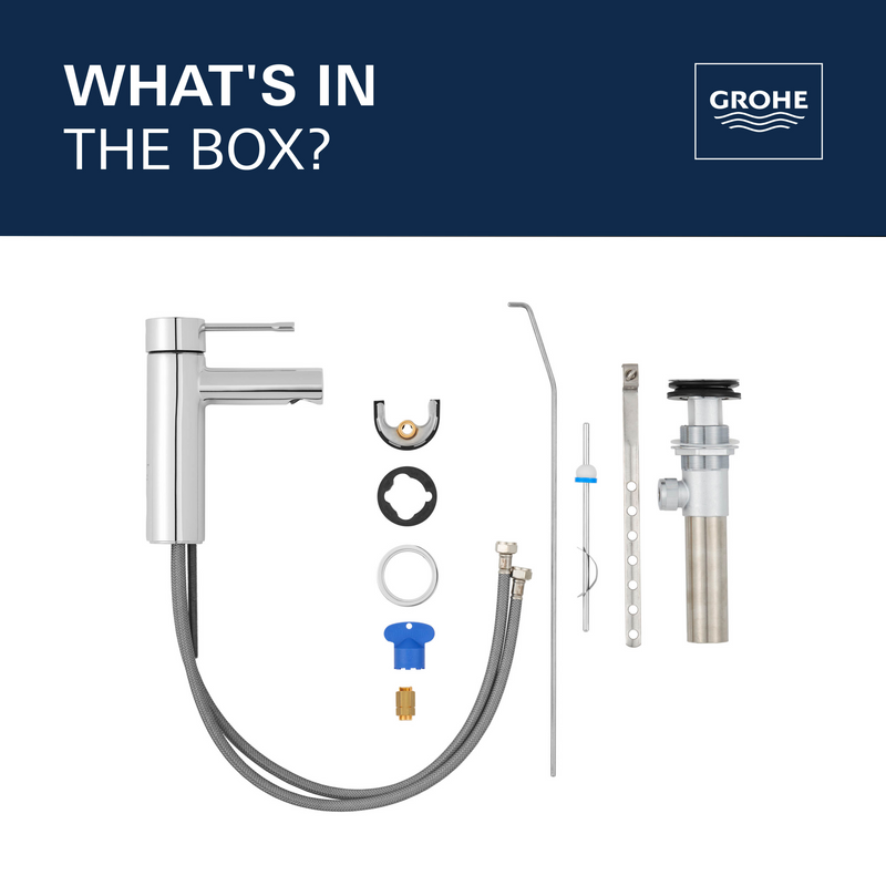 Grohe ESSENCE NEW Single Hole Single-Handle S-Size Bathroom Faucet 1.2 GPM