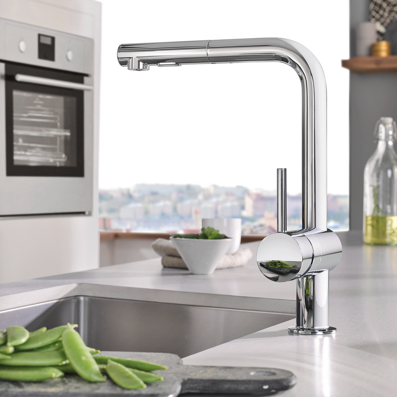 Grohe MINTA Single-Handle Pull-Out Kitchen Faucet Dual Spray 1.75 GPM