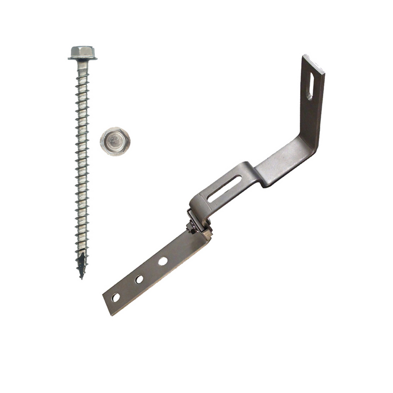 QuickBOLT Stone Coated Roof Height Adjustable 18mm for Side Mount Rails - Short