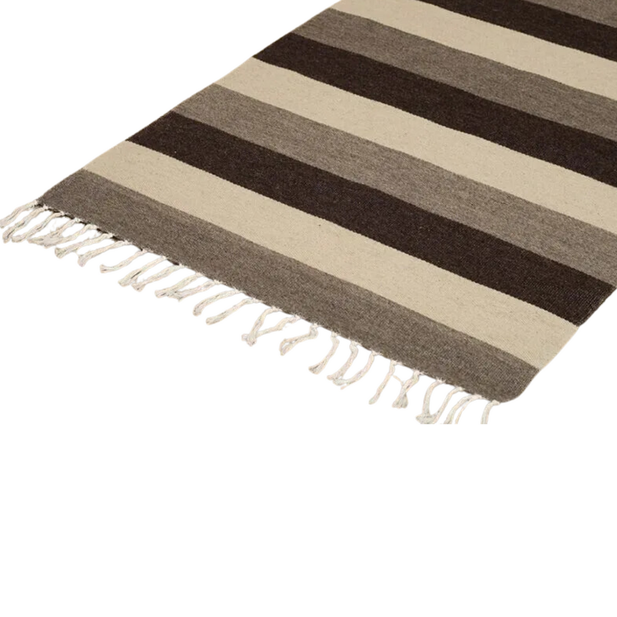 Home of Wool Wool Rug Flatwoven Striped 33.5 x 77" — Rise