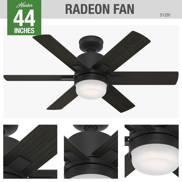 Hunter 44-inch Radeon Smart Ceiling Fan