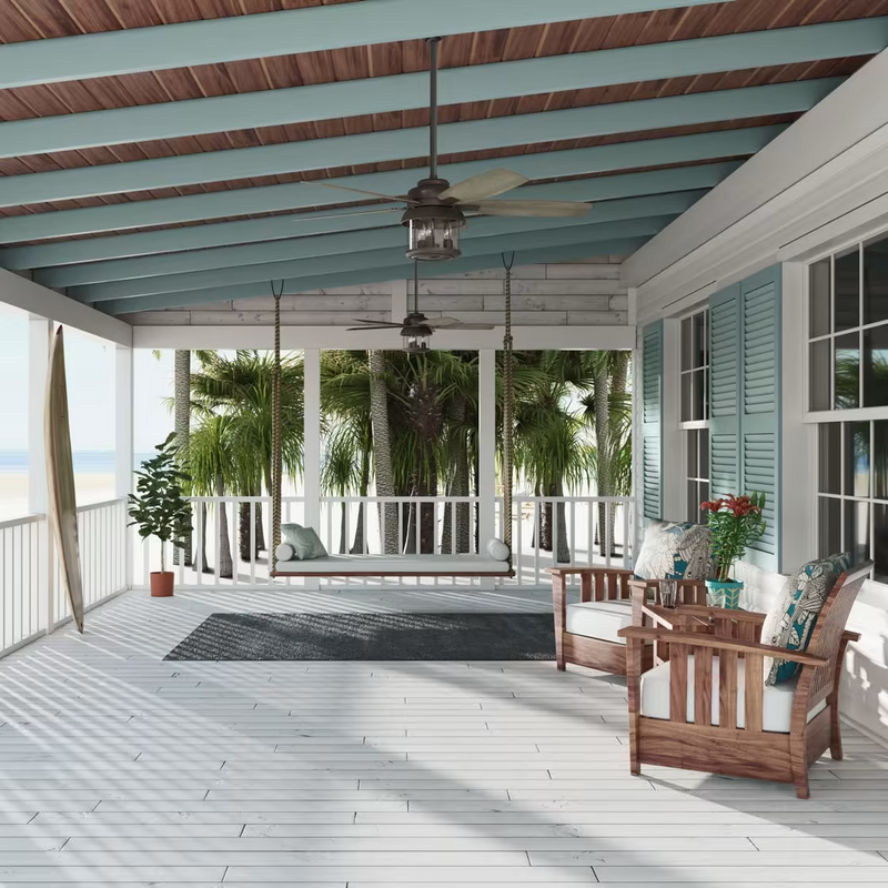 Hunter 52-inch Coral Bay Outdoor Ceiling Fan With Light