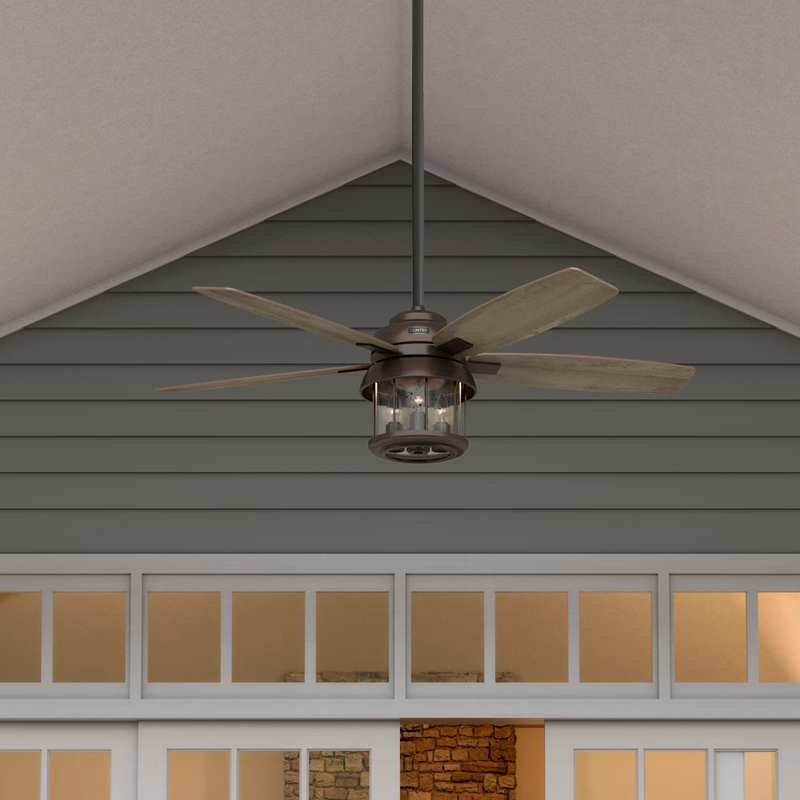 Hunter 52-inch Coral Bay Outdoor Ceiling Fan With Light