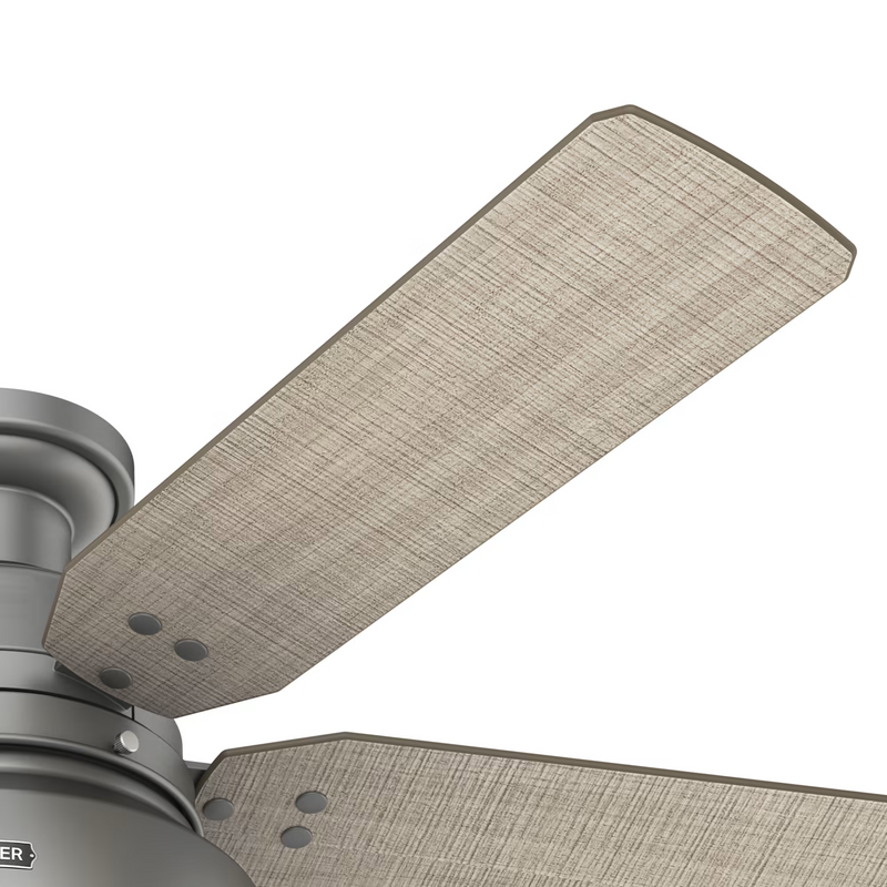 Hunter 52-inch Mill Valley Outdoor Low Profile Ceiling Fan With Light