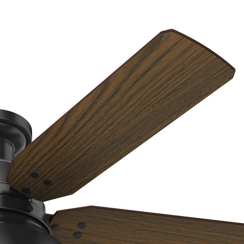 Hunter 52-inch Mill Valley Outdoor Low Profile Ceiling Fan With Light