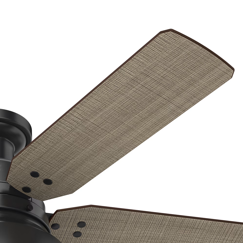 Hunter 52-inch Mill Valley Outdoor Low Profile Ceiling Fan With Light