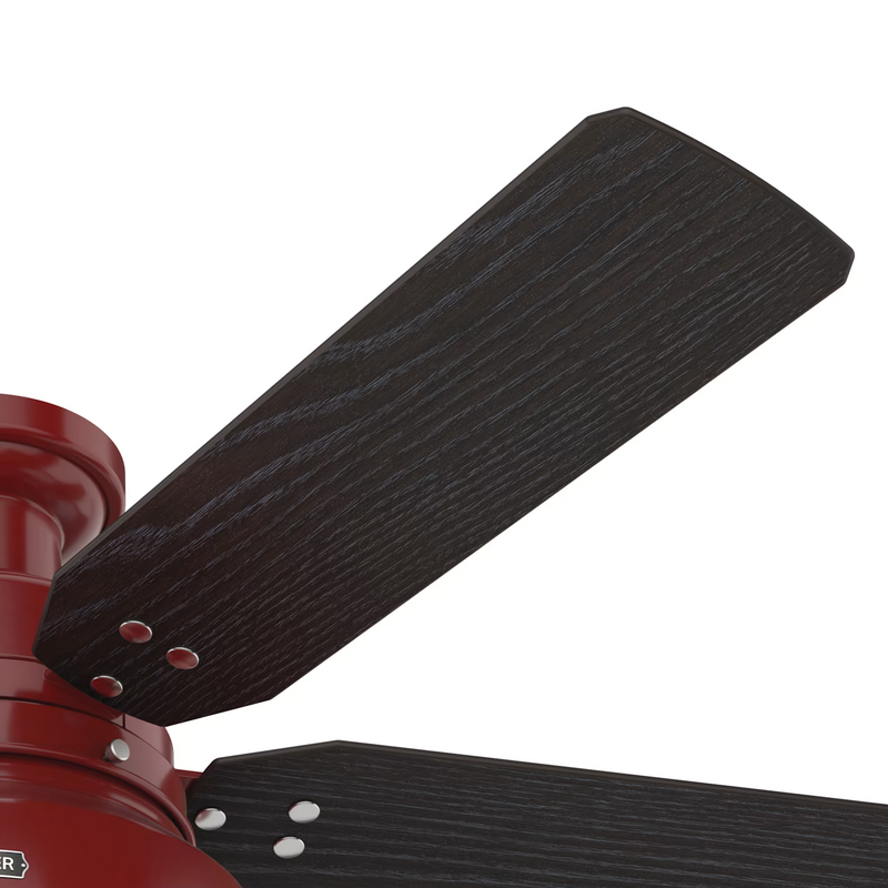 Hunter 52-inch Mill Valley Outdoor Low Profile Ceiling Fan With Light