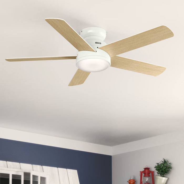 Hunter 54-inch Romulus Low Profile Smart Ceiling Fan With LED Light