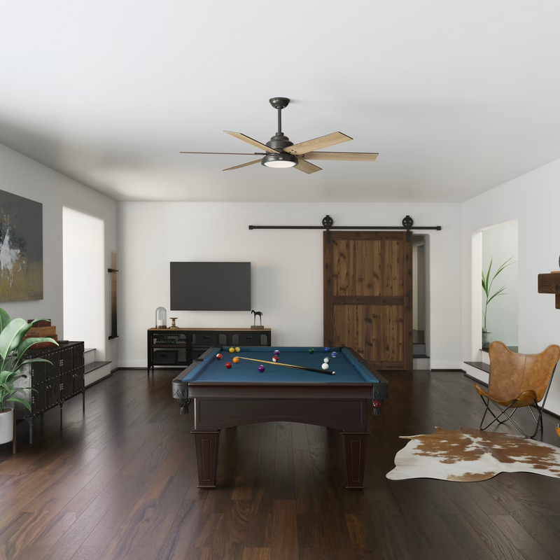 Hunter 60-inch Warrant Ceiling Fan With LED Light