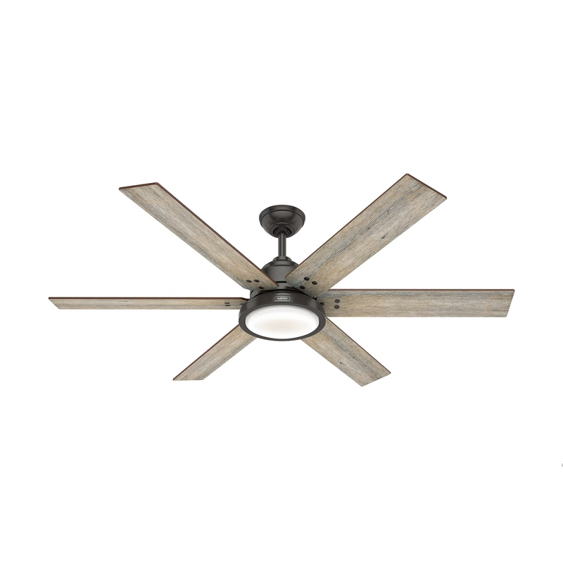 Hunter 60-inch Warrant Ceiling Fan With LED Light