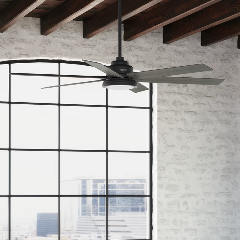 Hunter 70-inch Warrant Ceiling Fan With LED Light
