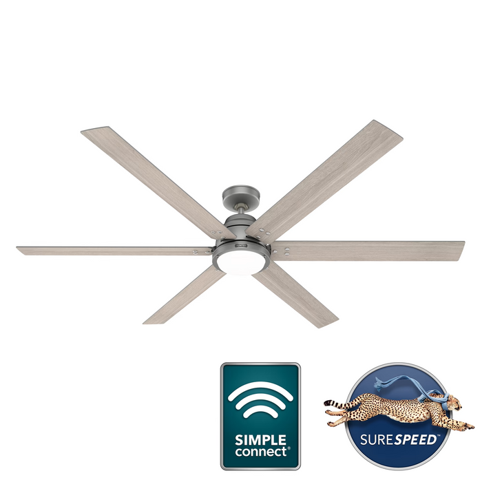 Hunter 72-Inch Gravity Ceiling Fan With LED Light