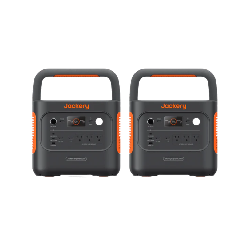 Jackery Explorer 2000 v2 Portable Power Station Pair - 60-200000-US00090
