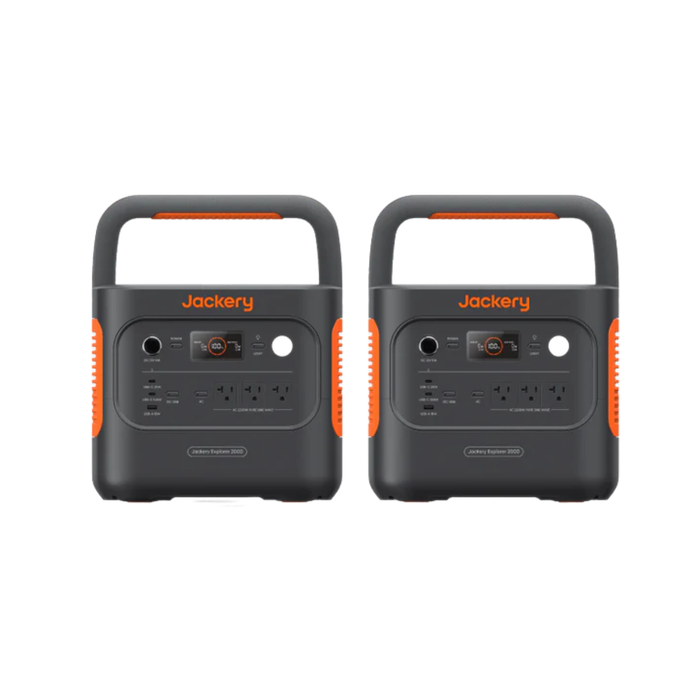 Jackery Explorer 2000 v2 Portable Power Station Pair - 60-200000-US00090
