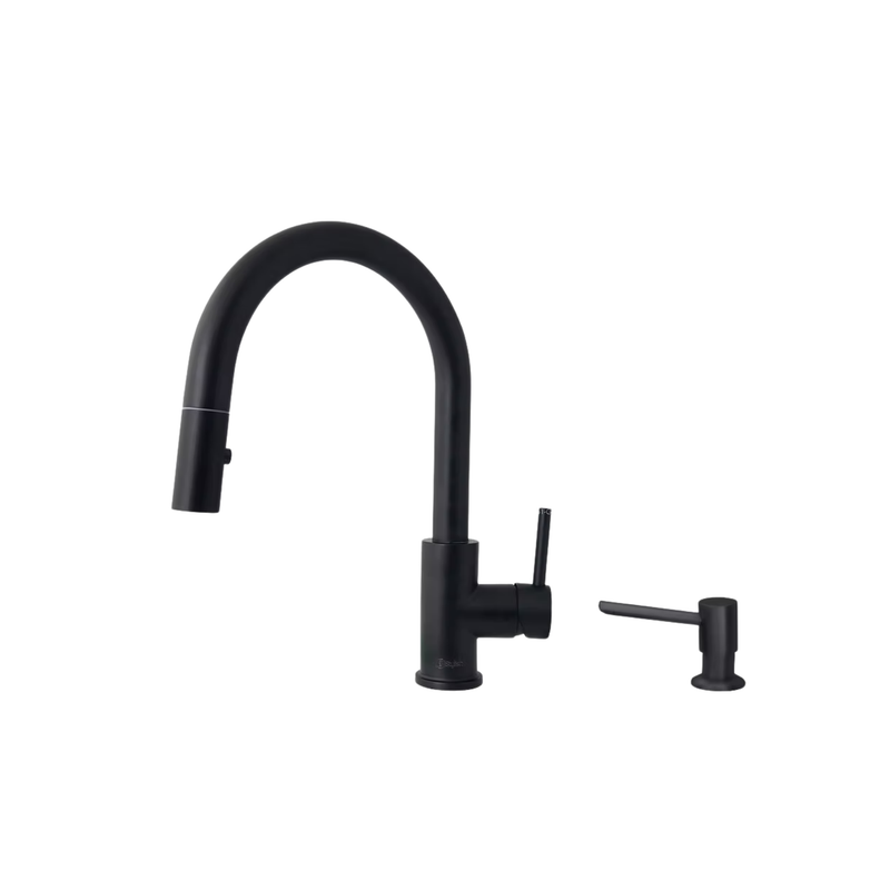 Stylish Modena Pull Down Kitchen Faucet & Soap Dispenser