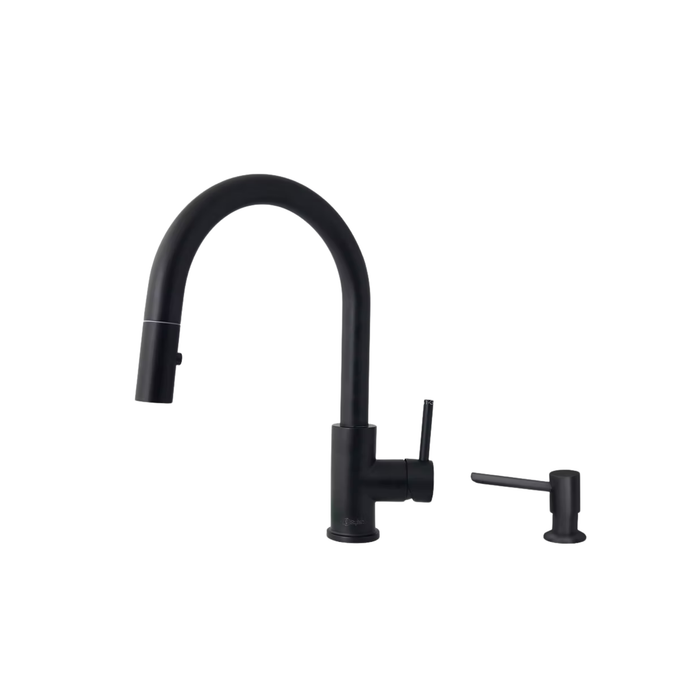 Stylish Modena Pull Down Kitchen Faucet & Soap Dispenser