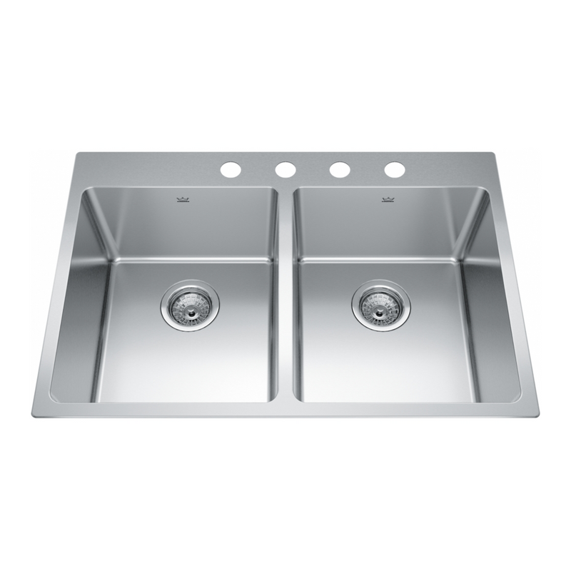 Kindred 31" Brookmore Drop In Kitchen Sink - BDL2131-9-4N