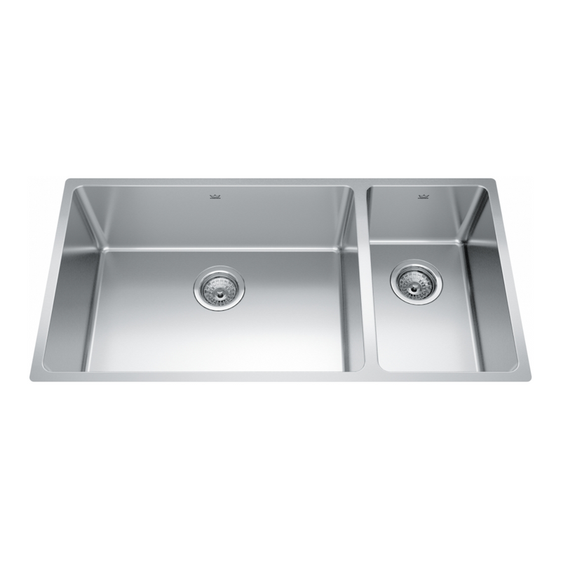 Kindred 35.6" Brookmore Undermount Kitchen Sink - BCU1836R-9N