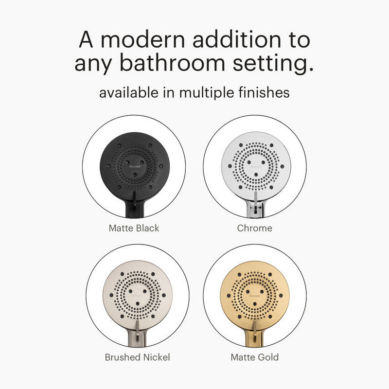 Brondell Nebia Yuba 5-Setting Handshower with HaloNetic Double Docking System