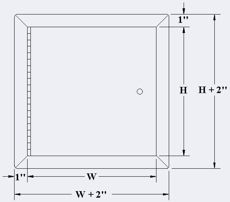 Cendrex PFI Fire-Rated Insulated Access Door with Exposed Flange