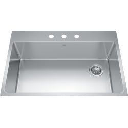 Kindred 33" Brookmore 3-Hole Drop in Kitchen Sink - BSL2233-9-3N-OW