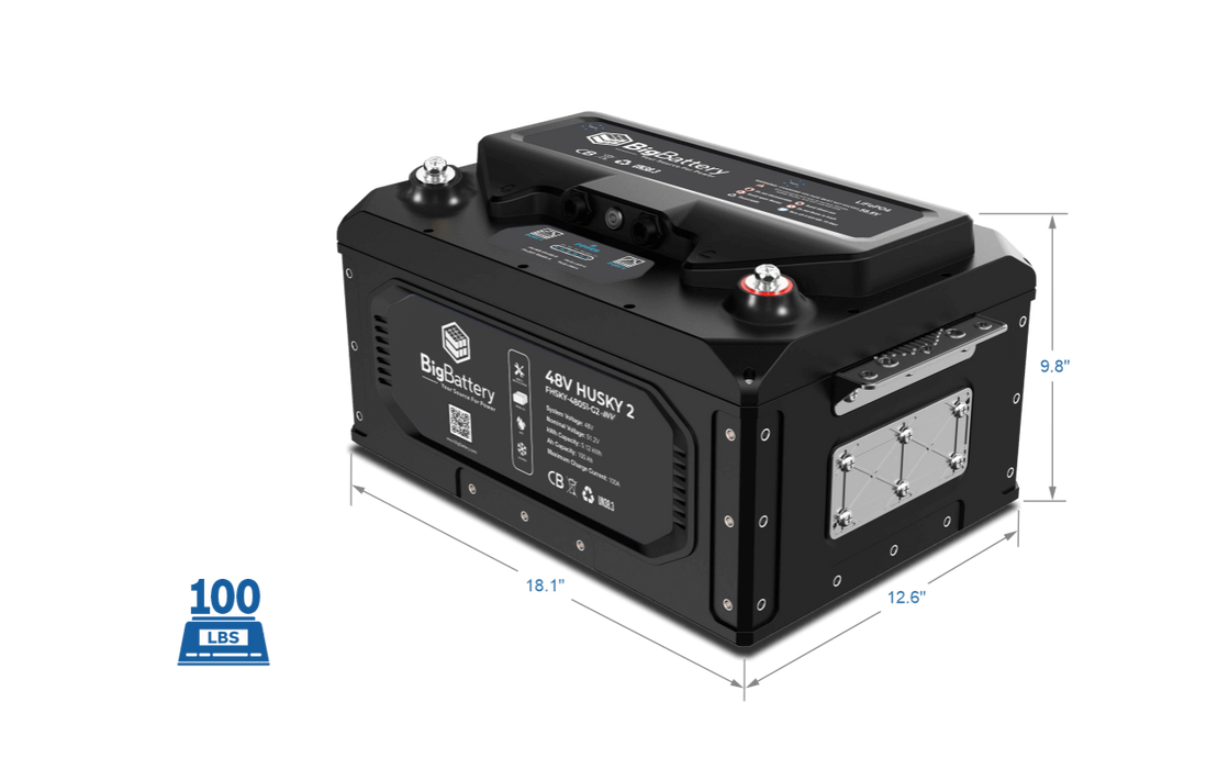 BigBattery 48V HUSKY 2 INV 5.12Kwh 100Ah LifePO4 Inverter - FHSKY-48051-G2-INV