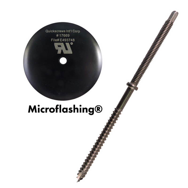 QuickBOLT 5/16" X 7" QuickBOLT Type 304 Stainless Steel With 3" Microflashing Kit - 17671