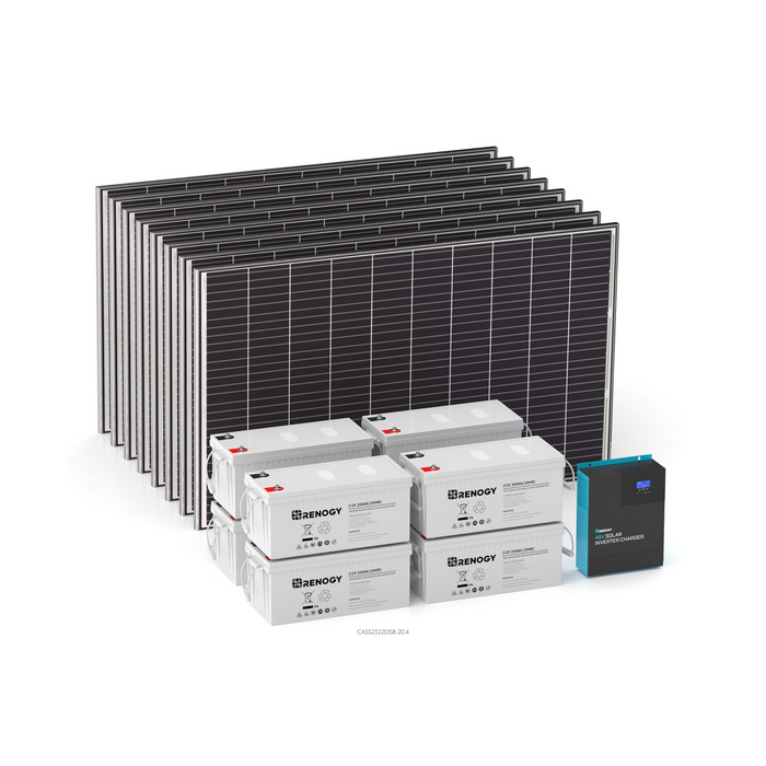 Renogy 2.5kW Essential Plus Kit - RKIT2500CB-C43D8-A28-US