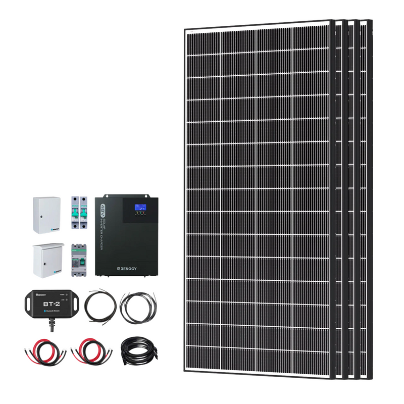 Renogy 1200W/2500W Tiny House Home Cabin Kit - RKIT2500D-CLFP