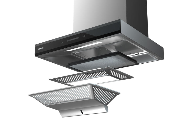 ROBAM 30" A831 30" 1100 CFM T-Shaped Design Range Hood