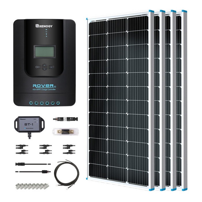 Renogy 400W 12V General Off-Grid Solar Kit - RNG-KIT-PREMIUM400D-RVR40