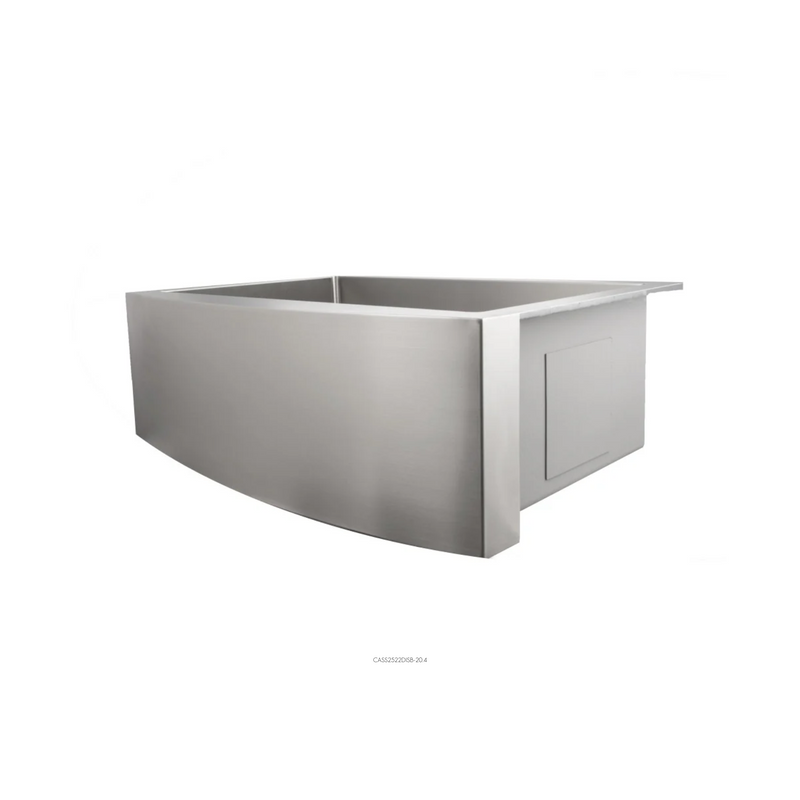 ZLINE Zermatt 30 In. Farmhouse Apron Mount Single Bowl Stainless Steel Kitchen Sink With Bottom Grid