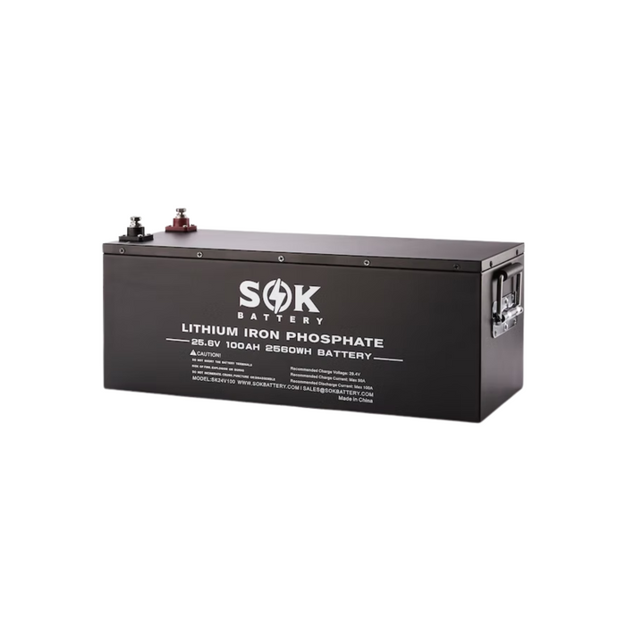 SOK Battery LiFePO4 Battery 24V 100Ah - SK24V100