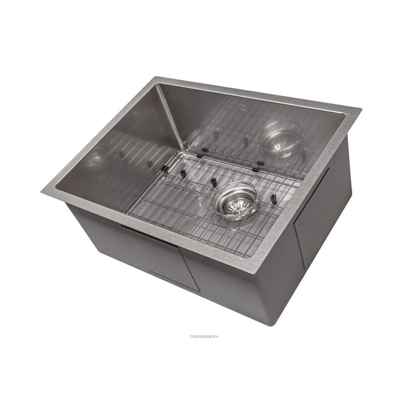 Zline 23 In. Meribel Undermount Single Bowl Kitchen Sink With Bottom Grid