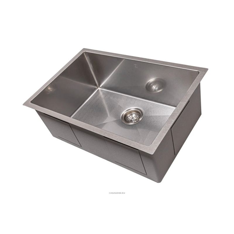 ZLINE Meribel 30 In. Undermount Single Bowl Scratch Resistant Stainless Steel Kitchen Sink With Bottom Grid