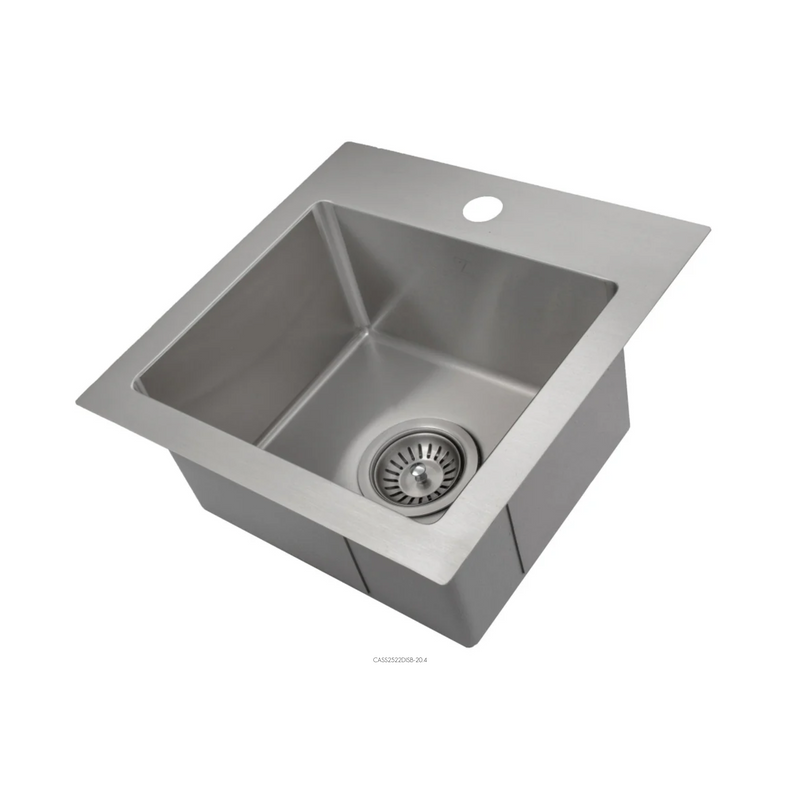 ZLINE Donner 15 in. Topmount Single Bowl Stainless Steel Bar Kitchen Sink