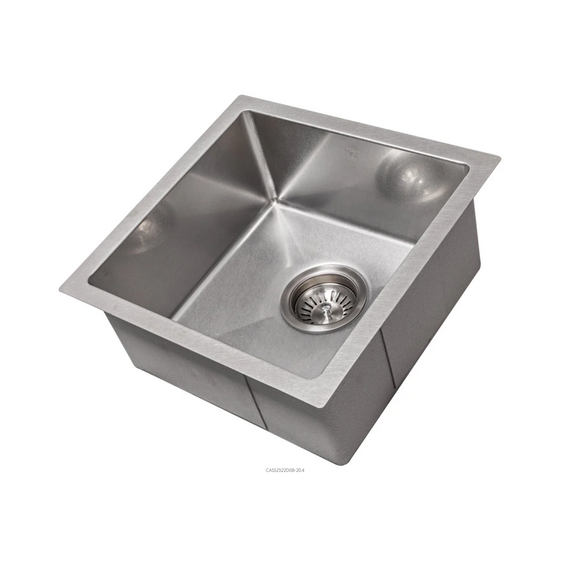 ZLINE Boreal 15 In. Undermount Single Bowl Stainless Steel Bar Kitchen Sink