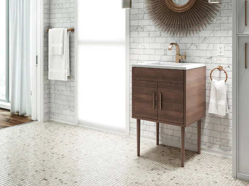Cutler Kitchen & Bath Garland Collection Chalby Clay 24 inch Freestanding  Bathroom Vanity MID-CNT-24