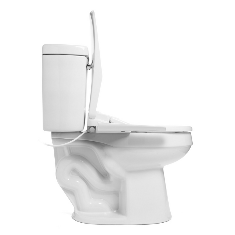 Brondell Swash Thinline T22 Luxury White Toilet Seat with Side Arm Control