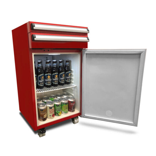 Whynter TBR-185SR Portable 1.8 cu. ft. Tool Box Refrigerator with 2 Drawers and Lock
