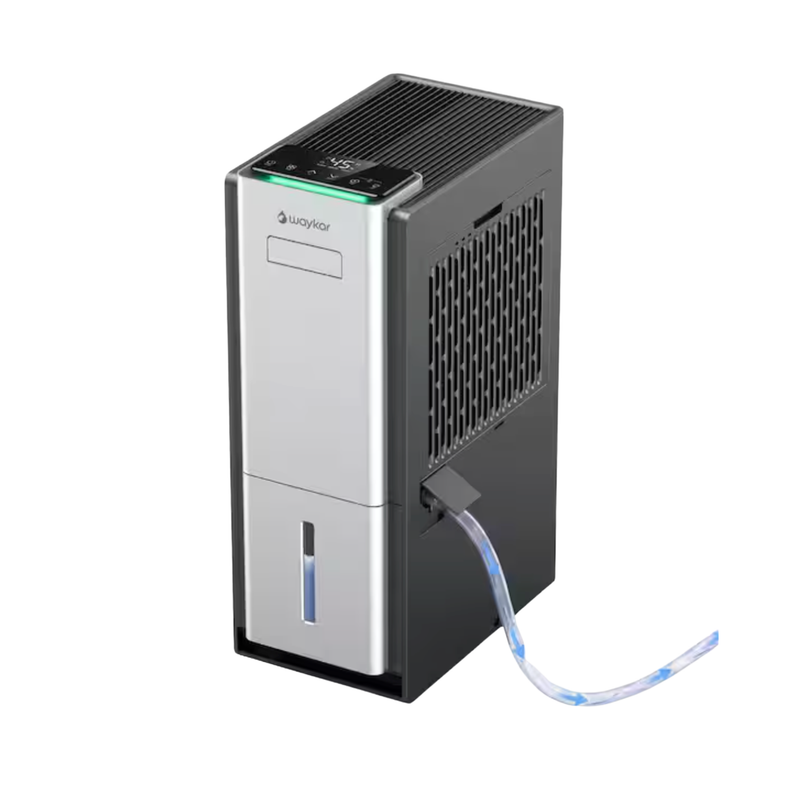 Waykar 80 pt. 5,000 sq.ft. Energy Star Most Efficient Dehumidifier for Basement and Bedroom with Drain Hose, Bucket in Black -  TDW80A