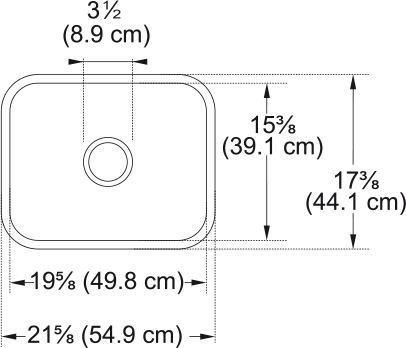 Franke 21.62" Cisterna Fireclay Undermount Kitchen Sink - CCK110-19WH