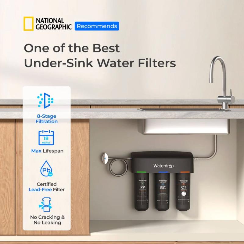 Waterdrop 3-stage Under Counter Direct Connect Filtration System - WD-TSA-10