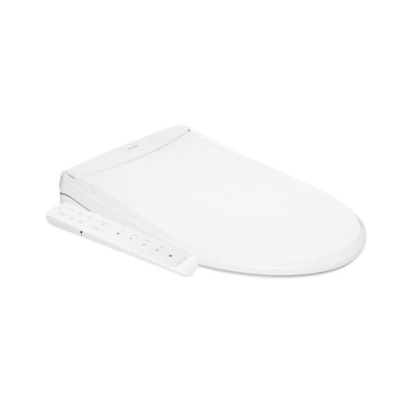 Brondell Swash Thinline T22 Luxury White Toilet Seat with Side Arm Control